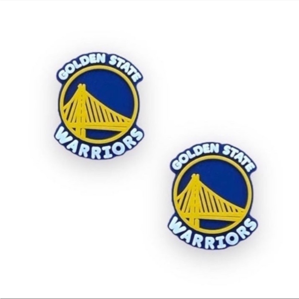 (2) BRAND NEW Golden State Warriors Croc Charms Basketball